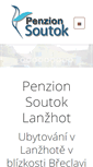 Mobile Screenshot of penzionsoutok.cz