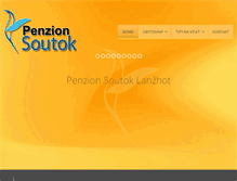 Tablet Screenshot of penzionsoutok.cz